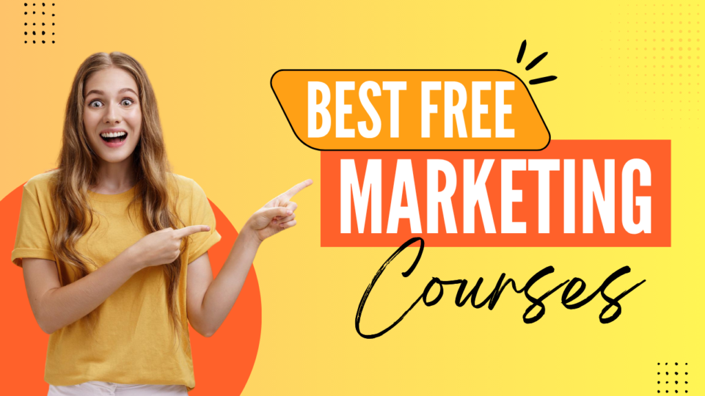 Yellow & Orange Modern Marketing Courses YouTube Thumbnail